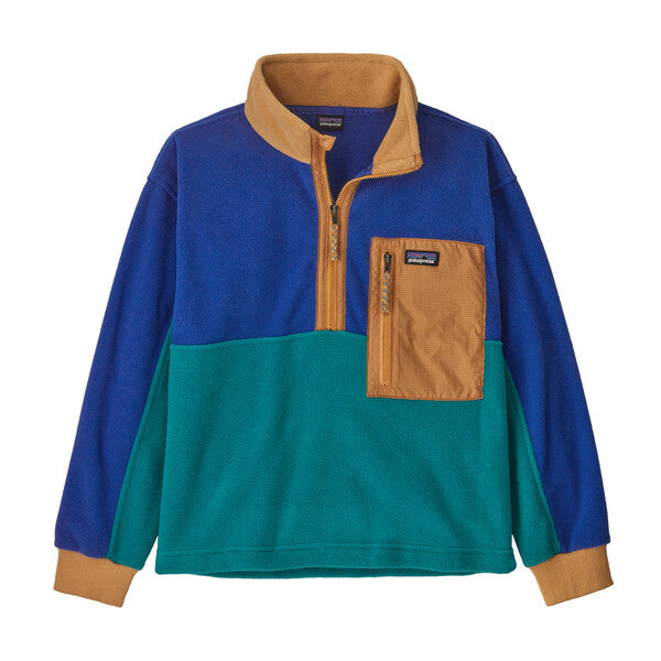 Patagonia Kids' Microdini 1/2-Zip Fleece Pullover Belay Blue