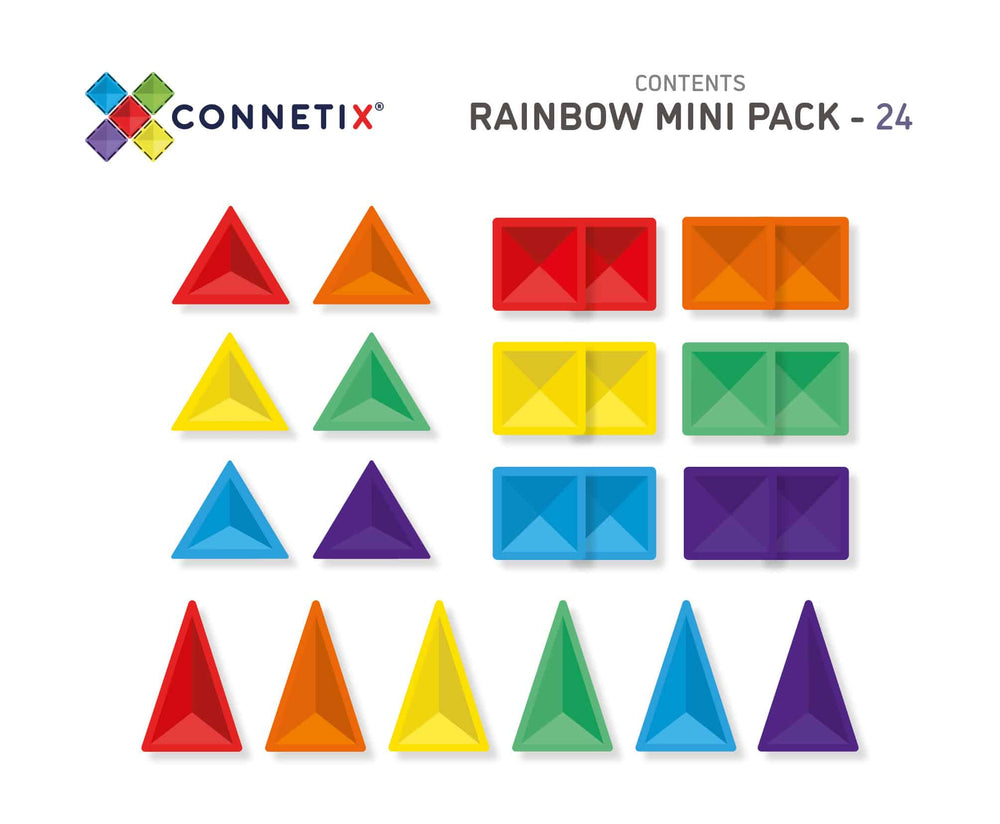 Connetix Rainbow Mini Pack 24pc