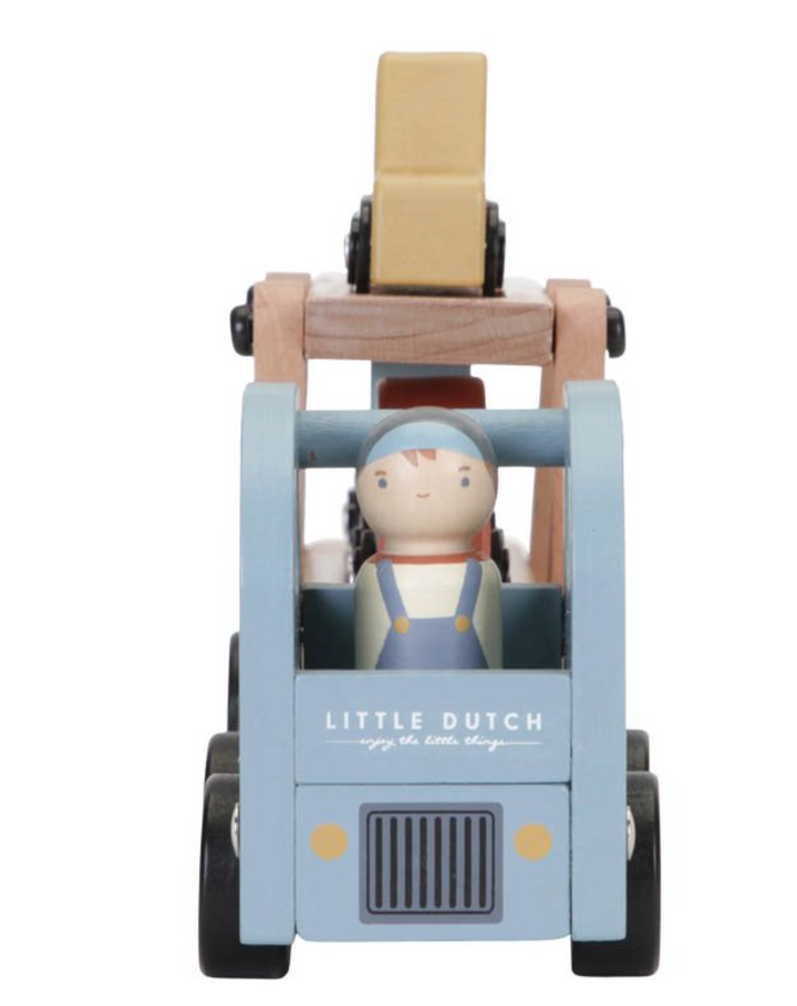Little Dutch Wooden Car Transporter Truck