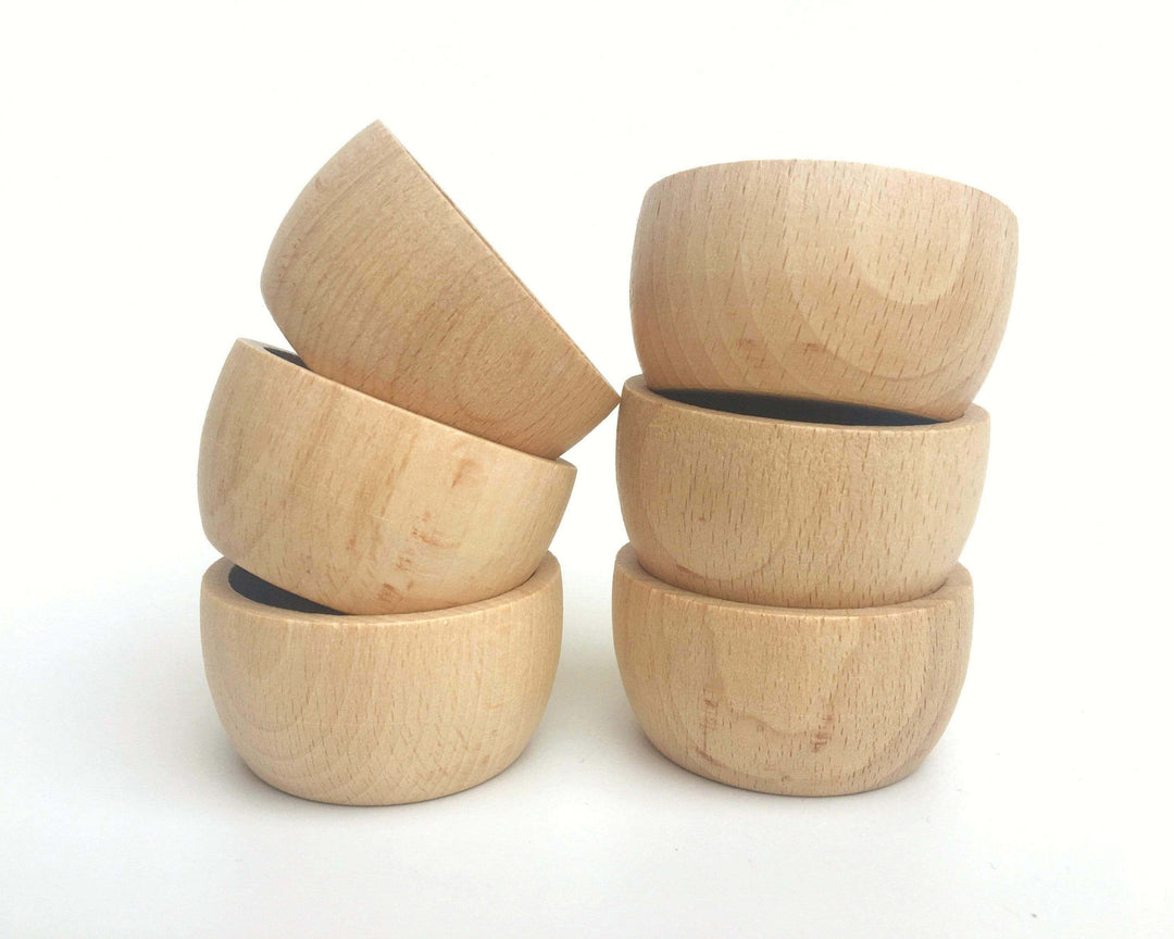 Grapat 6 Bowls Natural Wood 17175