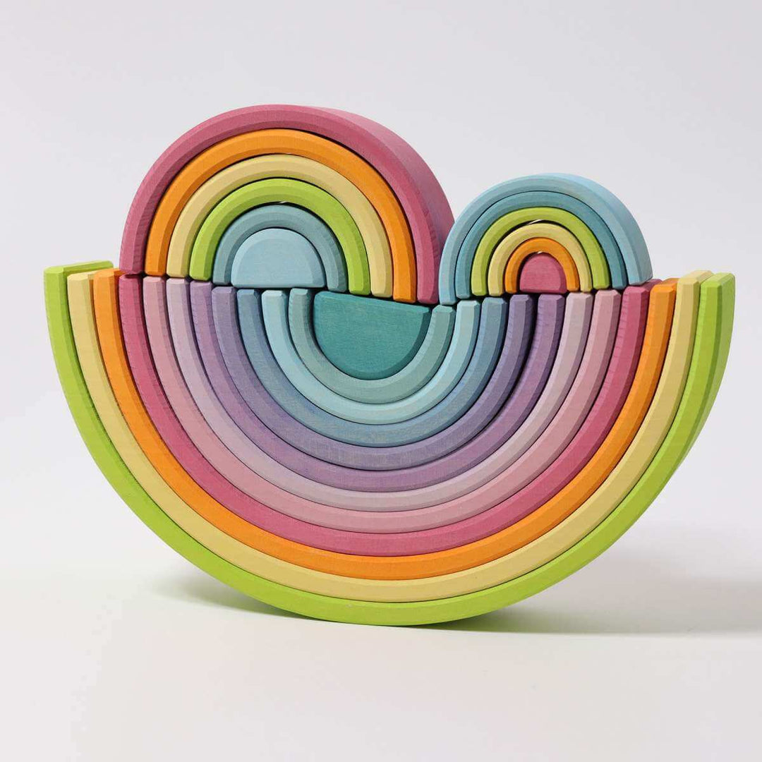 Grimm's 6 Piece Small Pastel Rainbow