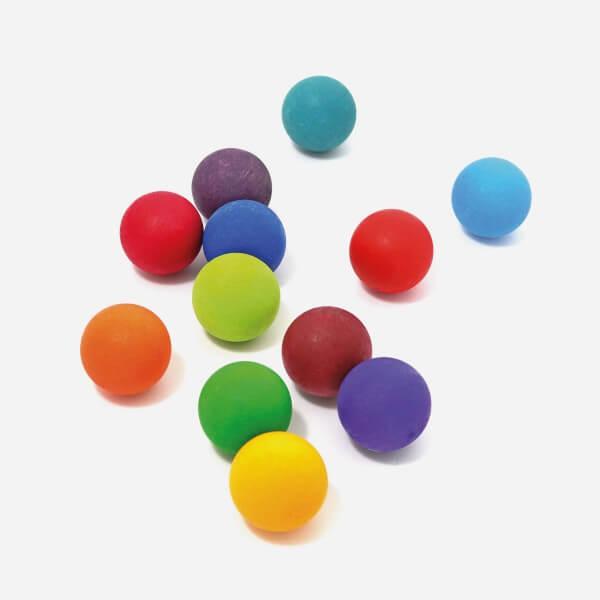 Grimm's Wooden Small Rainbow Balls