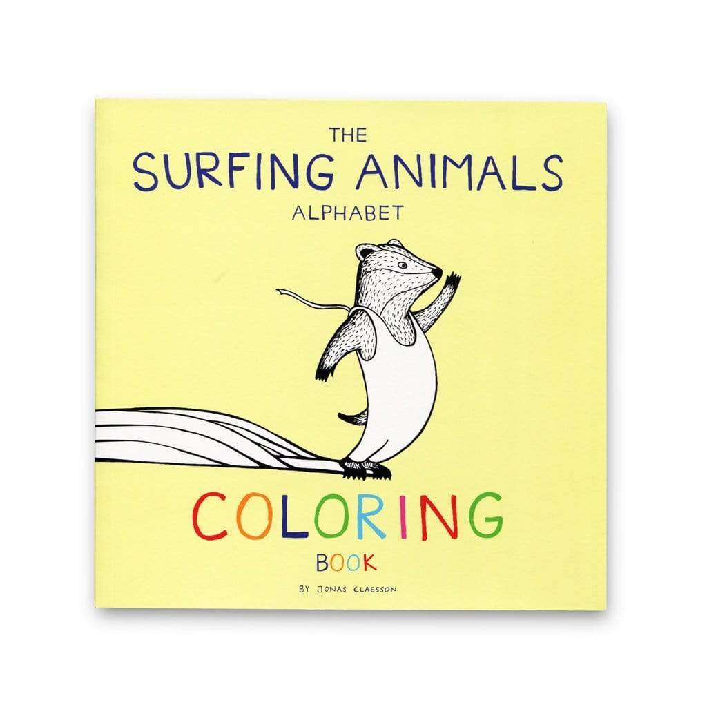 Jonas Claesson - The Surfing Animals Alphabet Colouring Book