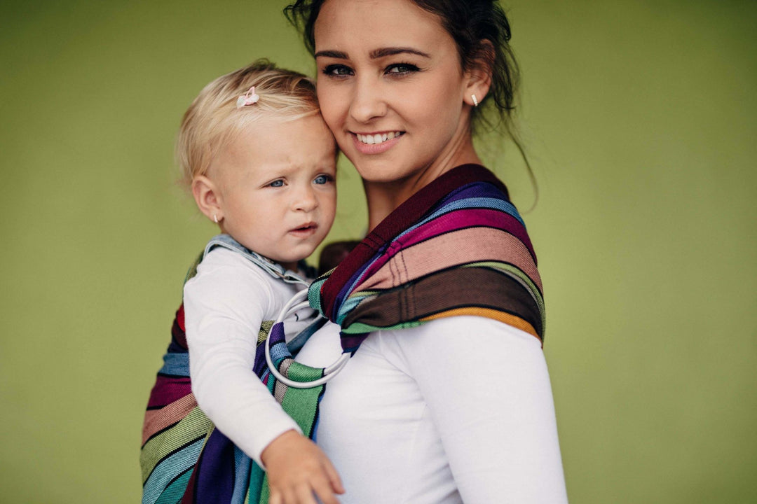 Lenny Lamb Ring Sling With Gathered Shoulder Carousel of Colours