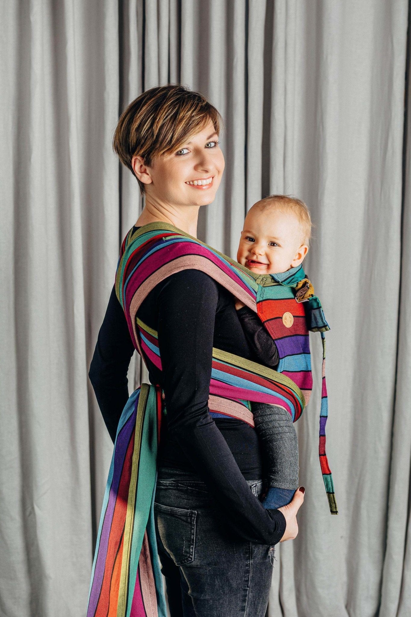 LennyLamb Wrap Tai Baby Carrier Carousel of Colours Mini