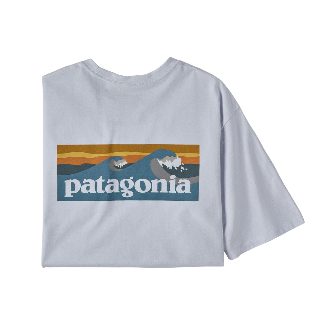 Patagonia Men's Boardshort Logo Pocket Responsibili-Tee White