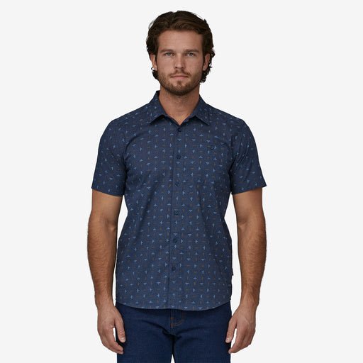 Patagonia M's Go To Shirt Flying Climb: Tidepool Blue