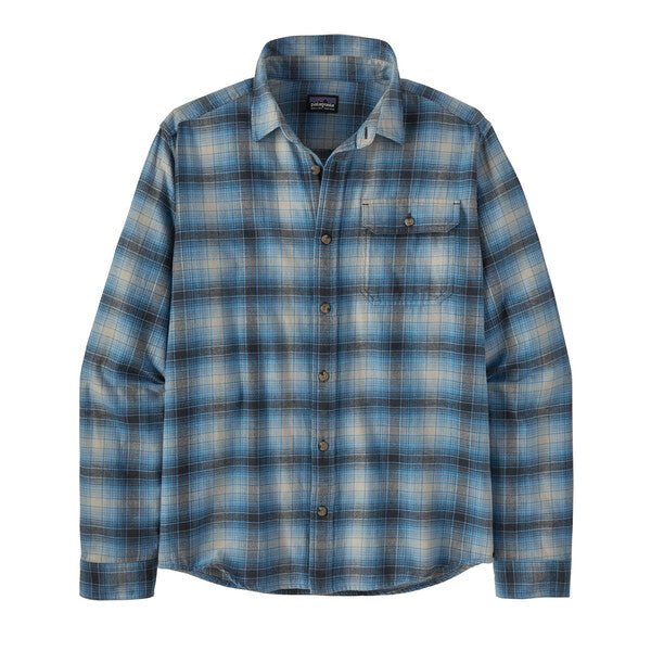 Patagonia M's Long-Sleeved Organic Cotton Midweight Fjord Flannel Shirt Avant: Blue Bird