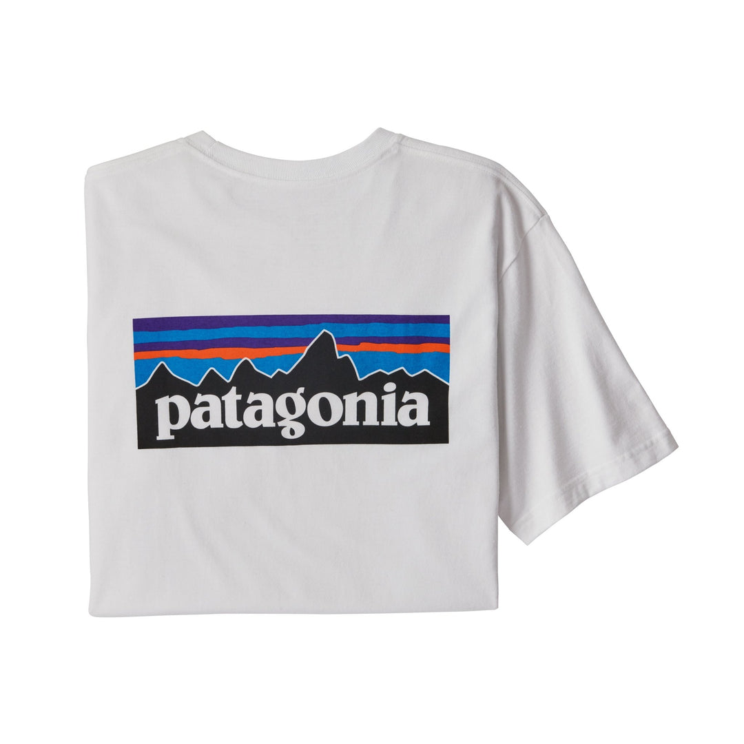 Patagonia M's P‐6 Logo Responsibili‐Tee Classic White