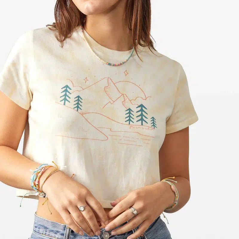 Pura Vida Simple Adventure Crop T-shirt