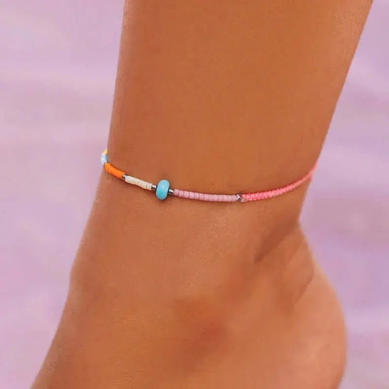 Pura Vida Wonderland Seed Bead Anklet